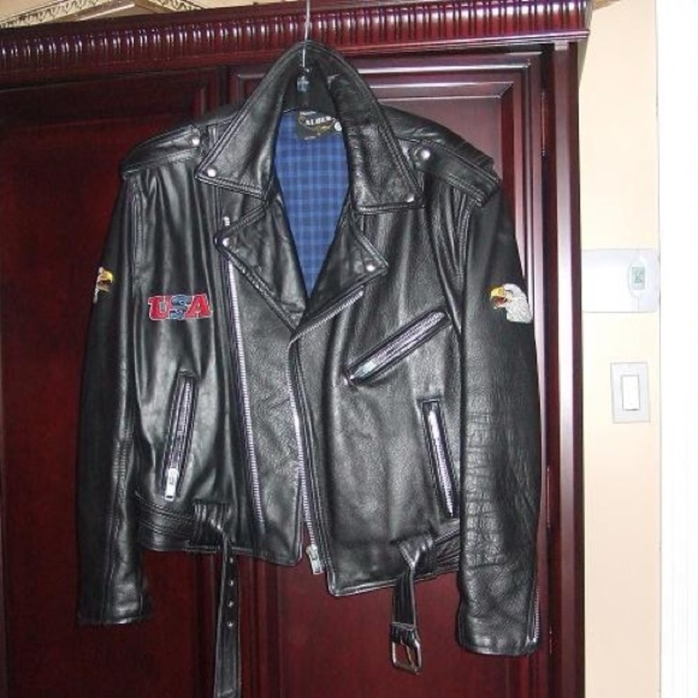 Unisex leather jacket